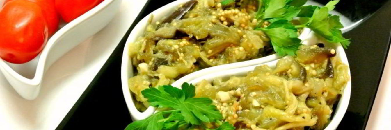 Закуска из баклажанов в микроволновке