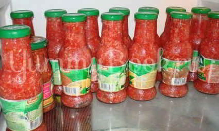 Рецепт закуски из хрена с помидорами