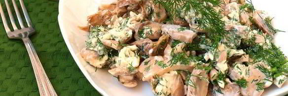 закуска из резаных шампиньонов