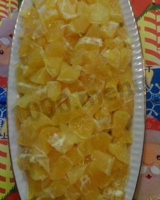 Закуска из сельди под апельсином