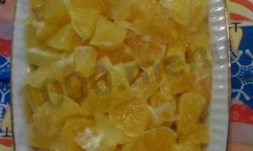 Рецепт закуски из сельди под апельсином