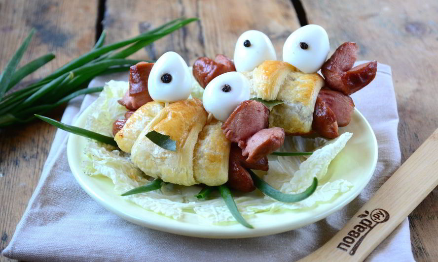 Рецепт закуски крабик