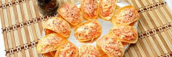 закуска на чипсах