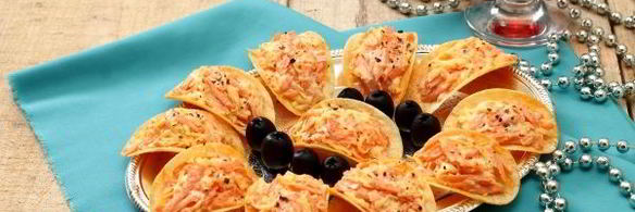 закуска на чипсах