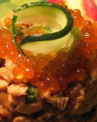 Закуска Сказка с красной икрой