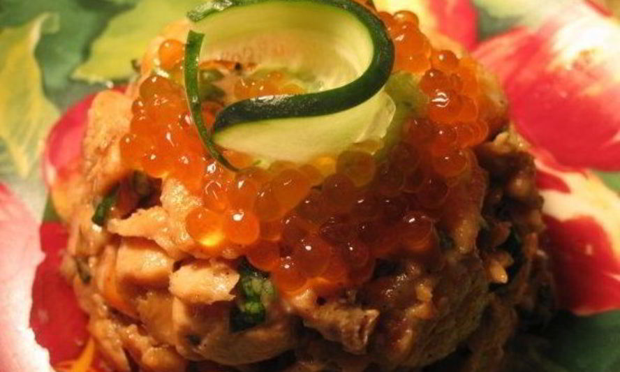 Рецепт закуски сказка с красной икрой