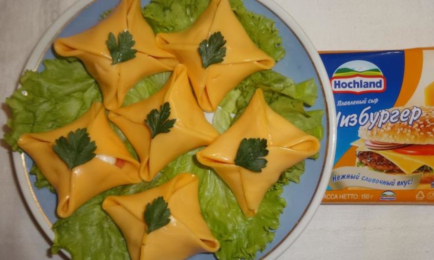 Рецепт закуски сырные конвертики