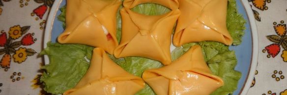 закуска сырные конвертики