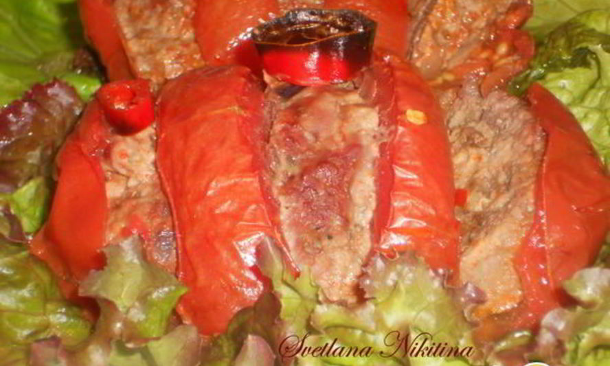 Рецепт запеченных помидоров с мясом
