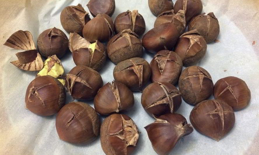 Рецепт жареных каштанов