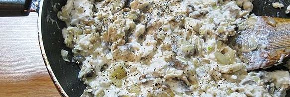 жульен с курицей и грибами