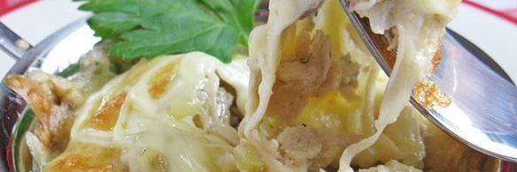 жульен с курицей и грибами